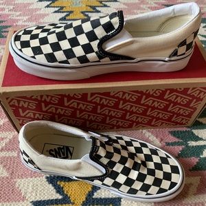 Checkerboard Vans * Worn Once!